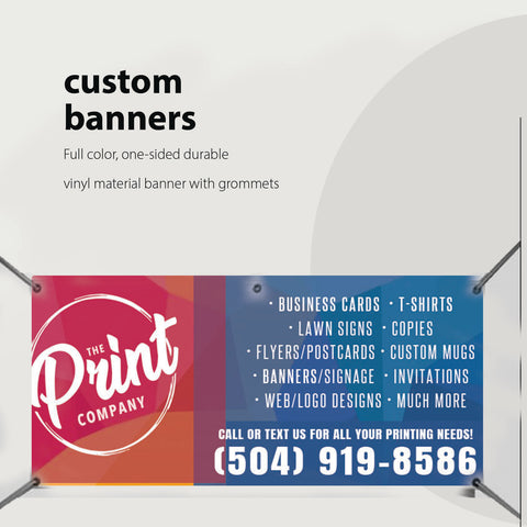 4X8 ft Vinyl Banner